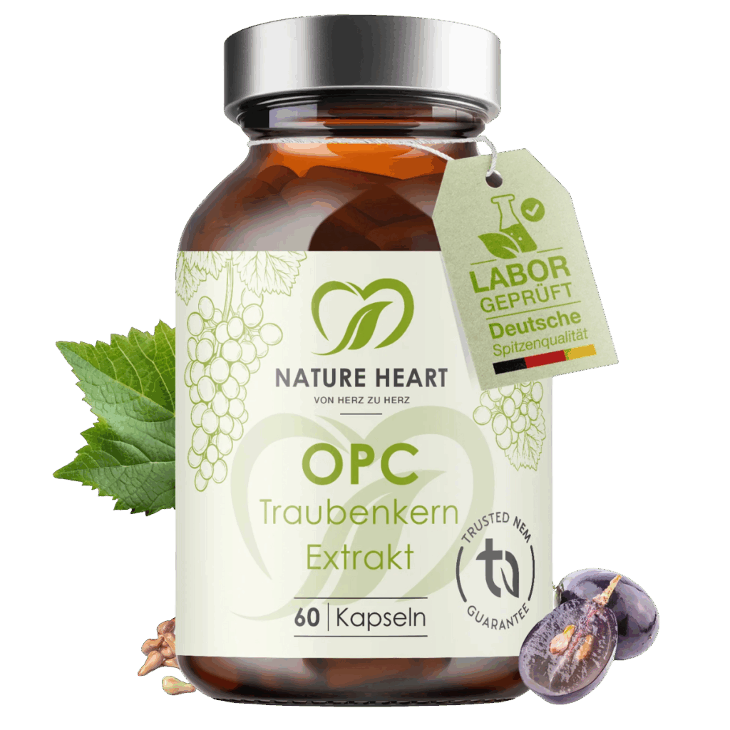 Nature Heart Vitamin OPC Traubenkernextrakt Nahrungsergänzungsmittel