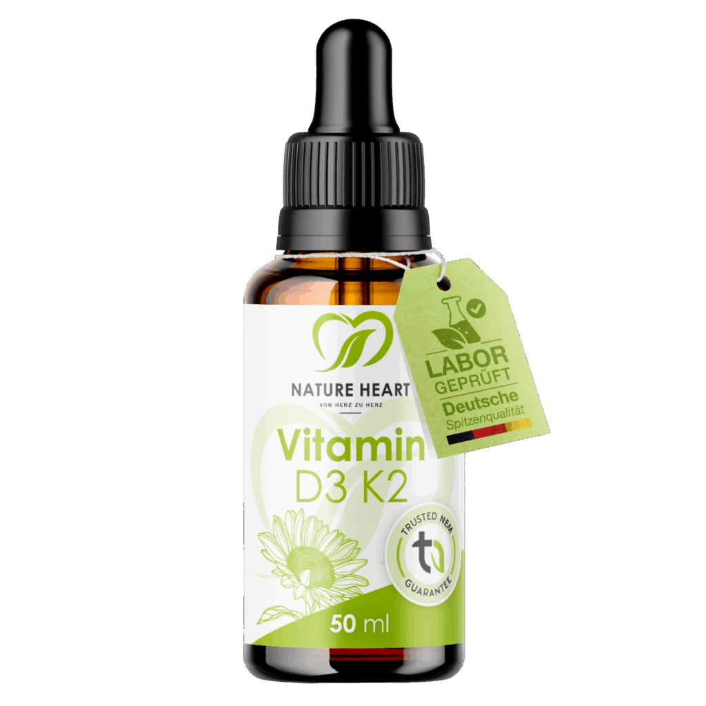 Nature Heart Vitamin D3 und K2 Nahrungsergänzungsmittel