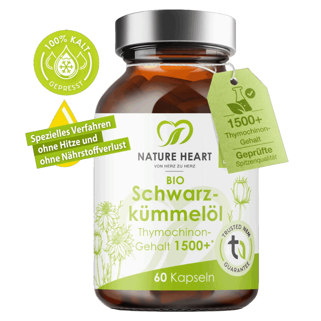 Nature Heart Vitamin Schwarzkümmelöl Nahrungsergänzungsmittel
