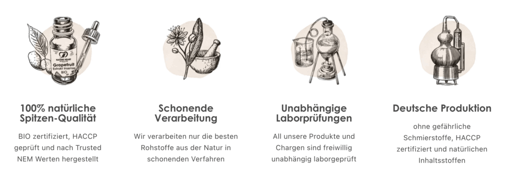 Nature Heart Verarbeitungshinweise