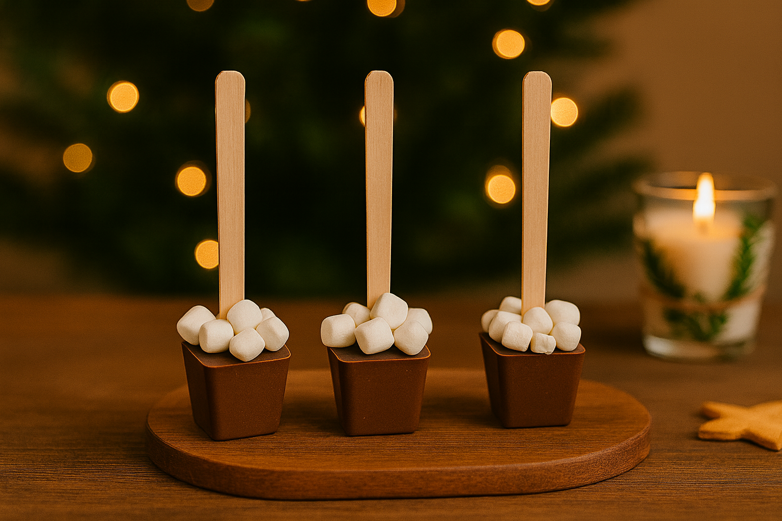 Heiße-Schokolade-Sticks – süßes Winterglück am Stiel als Weihnachtsmitbringsel