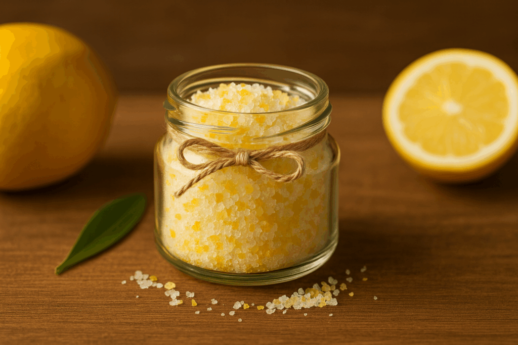 Zitronensalz als Mitbringsel zu Weihnachten