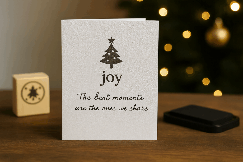 Hygge-Karte – klein, schlicht, liebevoll