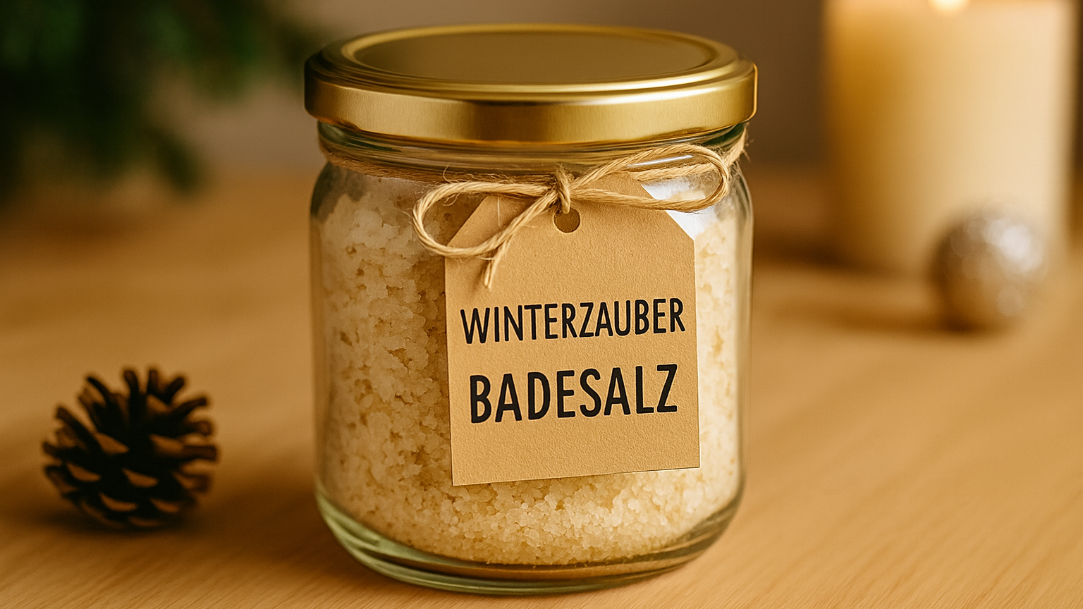 „Winterzauber“-Badesalz – ein kleines Wellnessgeschenk zu Weihnachten