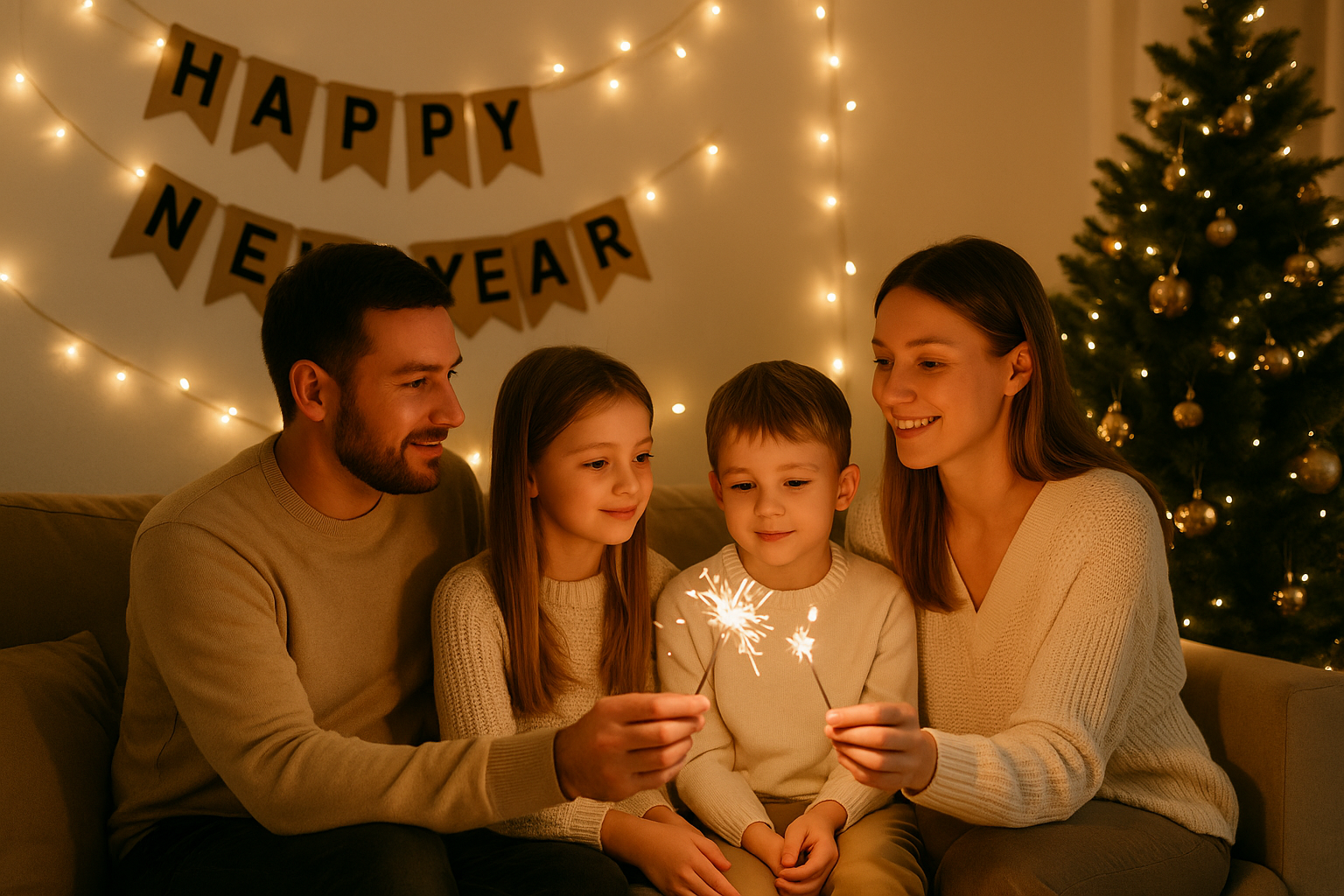 Entspanntes Silvester als Familie