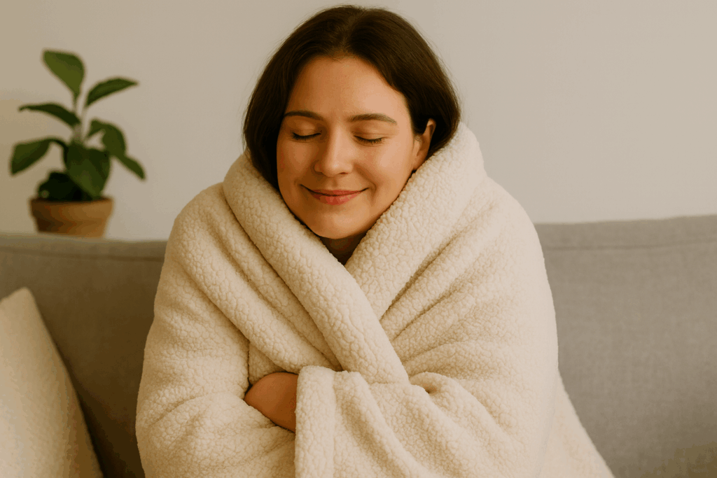 Kuscheldecke in Sherpa-Qualität – emotionaler Support zum Einwickeln