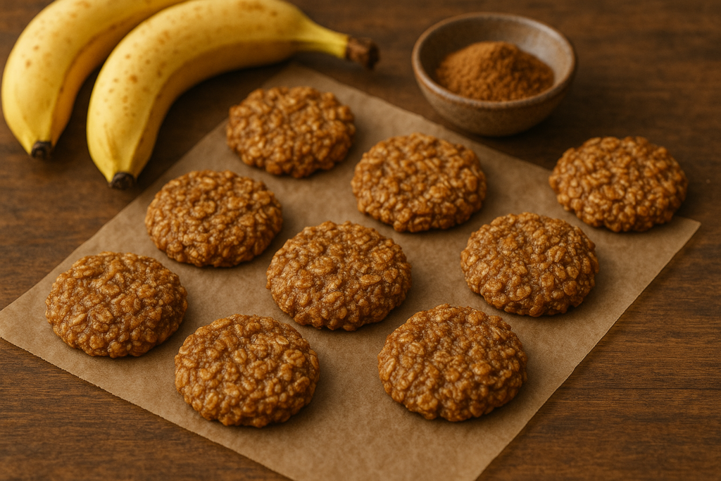 Bananen-Lebkuchen-Hafercookies (3 Zutaten)
