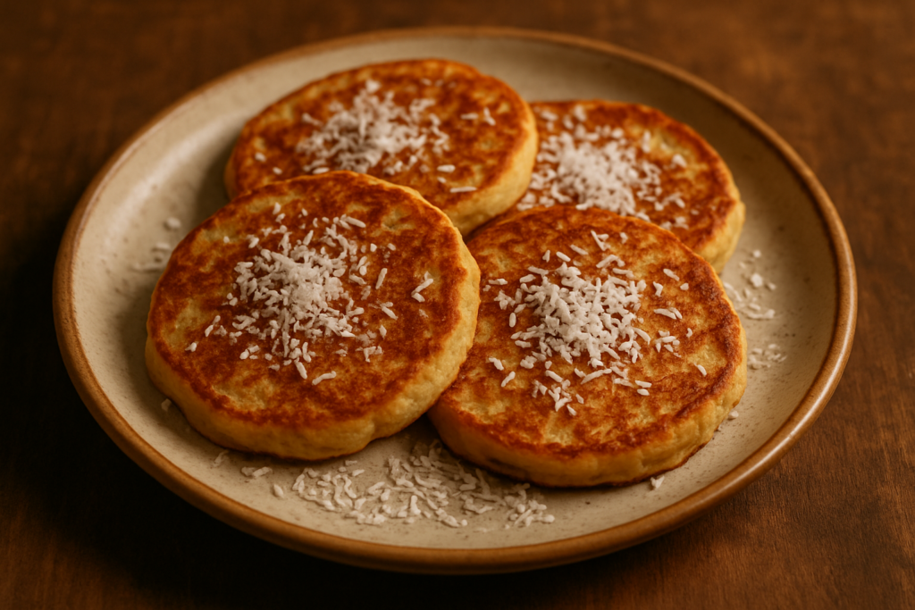 Kokos-Bananen-Pancakes