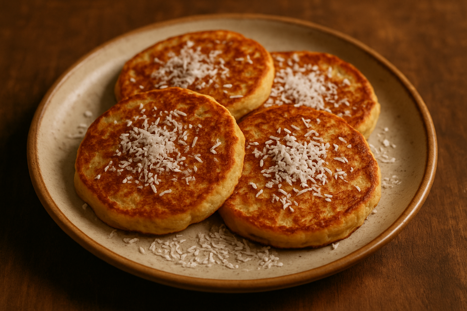 Kokos-Bananen-Pancakes
