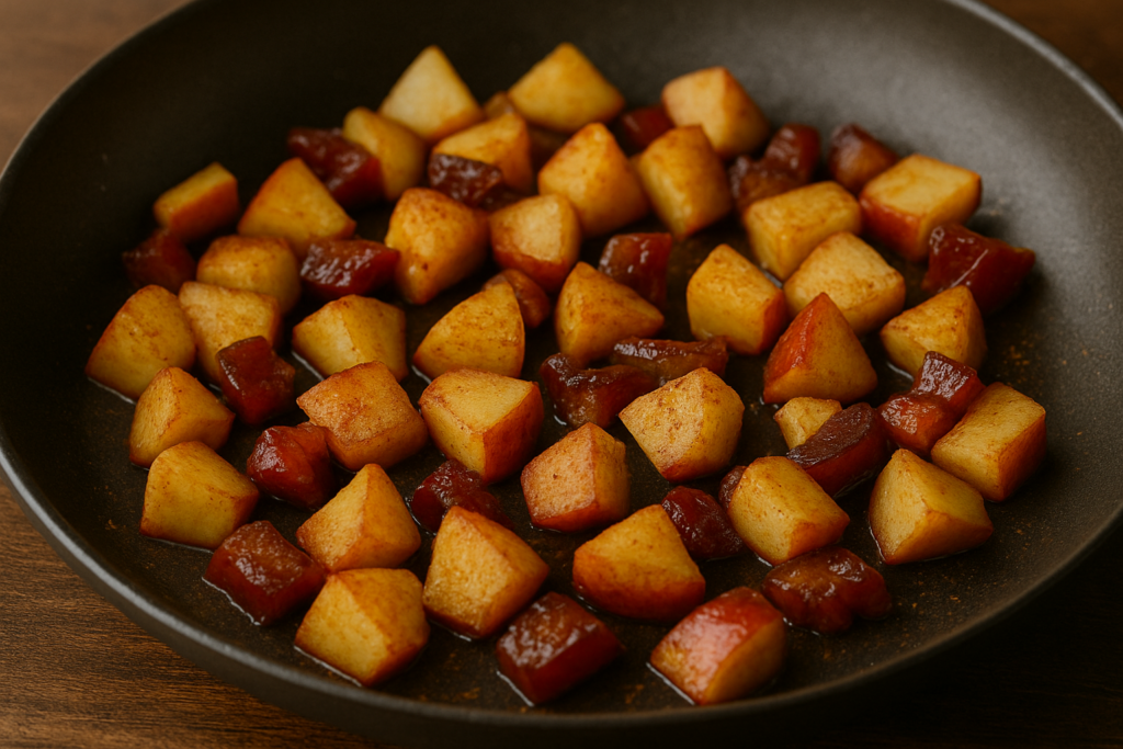 Apfel-Dattel-Zimt-Pfanne (2 Minuten!)