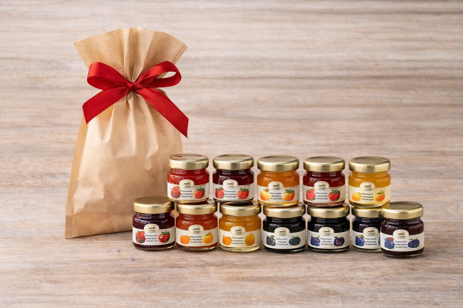 Mini-Marmeladen als Silvester-Mitbringsel