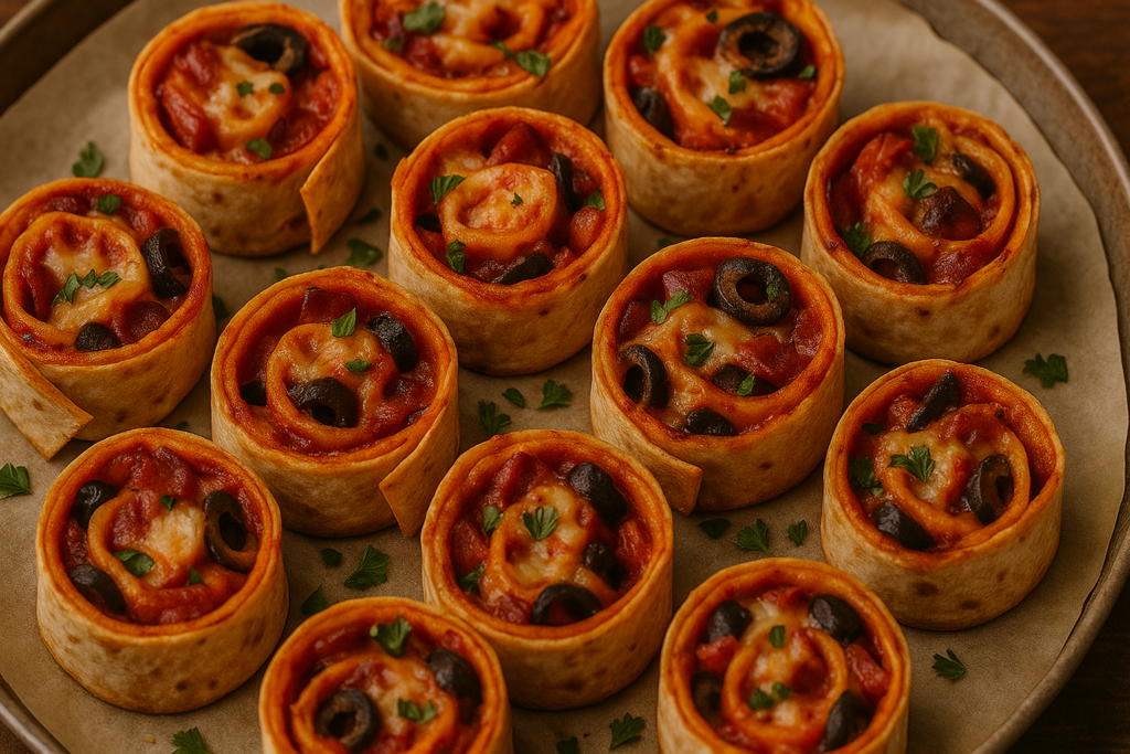 Tortilla-Pizza-Rollen