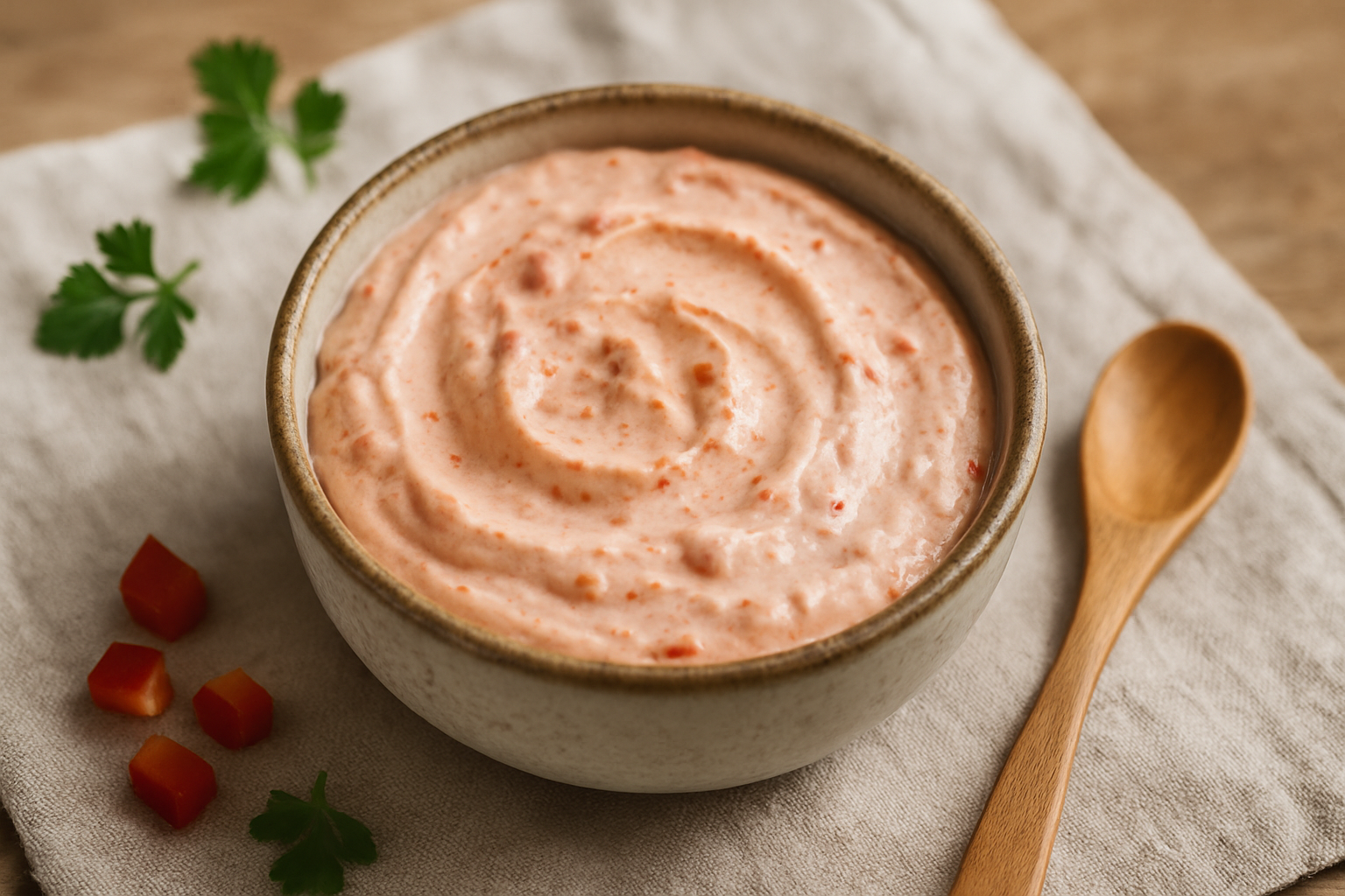 Paprika-Frischk&auml;se-Creme