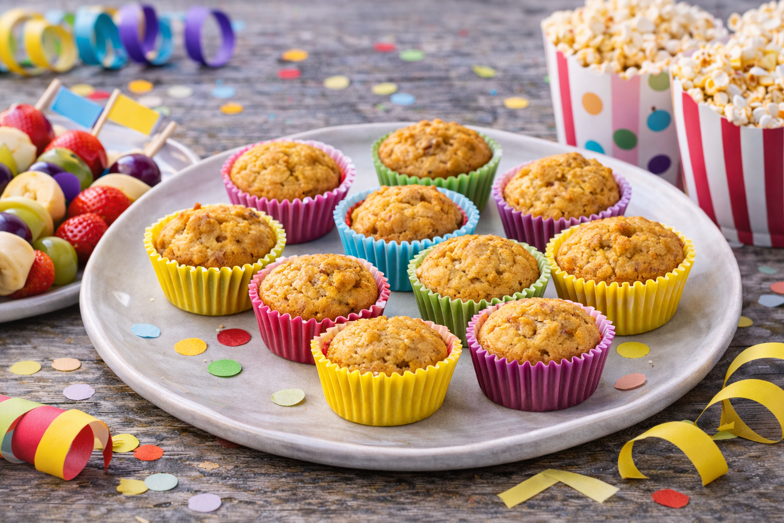 Zuckerfreie Mini-Muffins