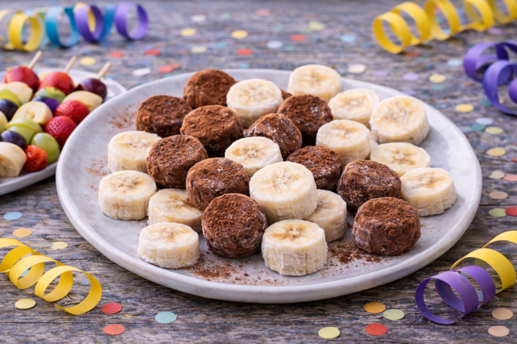 Gefrorene Bananen-Bonbons