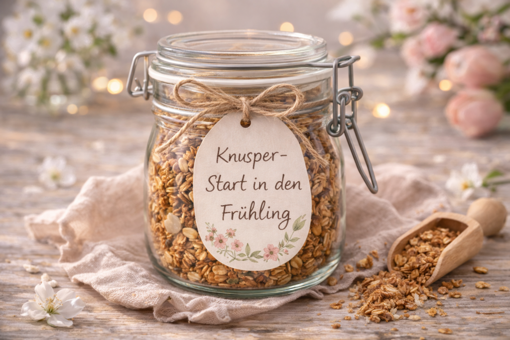 Granola im Glas zu Ostern