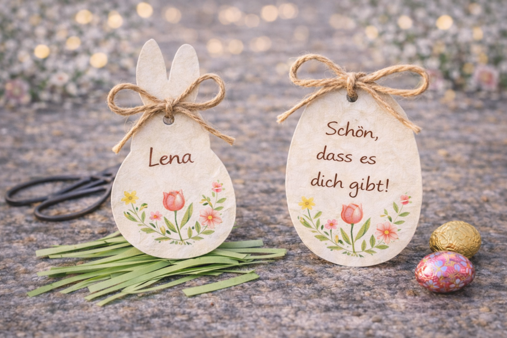 Selbstgemachter Oster-Anhänger