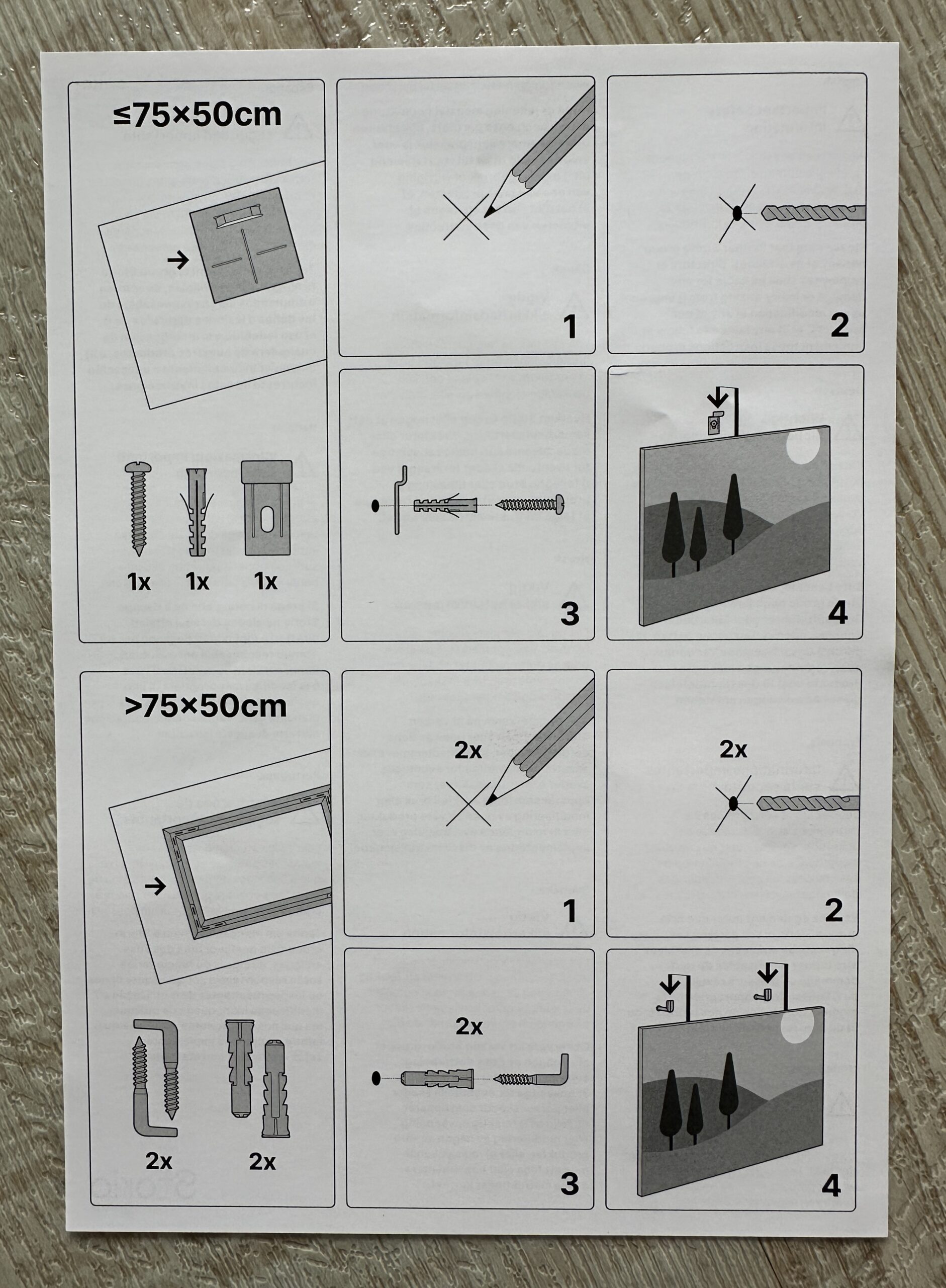 Aufhängeanleitung für die Fotocollage von rapidcollage