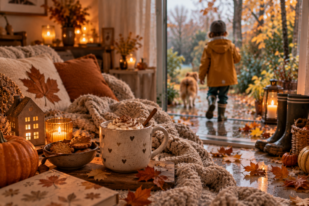 Gemütliche Herbst-Wochenenden bei Schmuddelwetter, drinnen und draußen